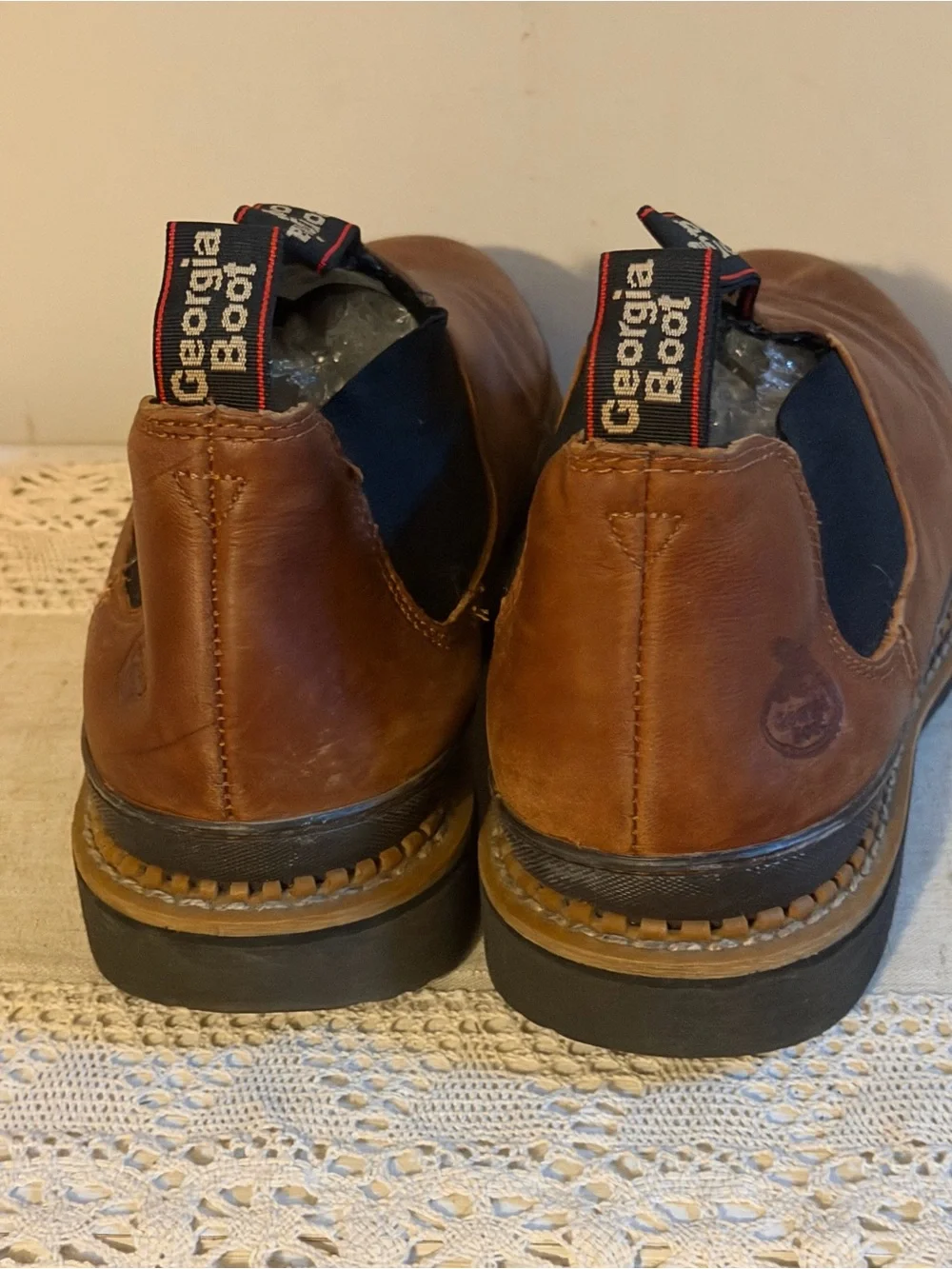 Georgia Boot Revamp Romeo Soft Toe Work Boot Brown Mens Size 13 W